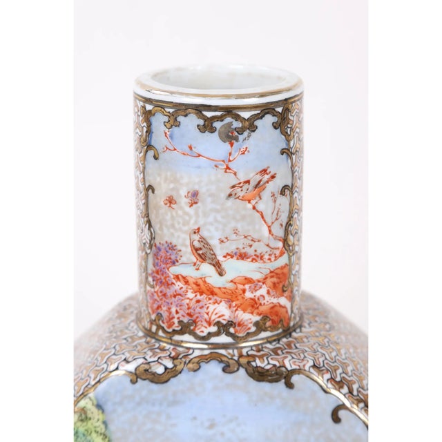 Mid 20th Century 20th Century Chinese Style Hunt Scene Porcelain Octagonal Vase For Sale - Image 5 of 11