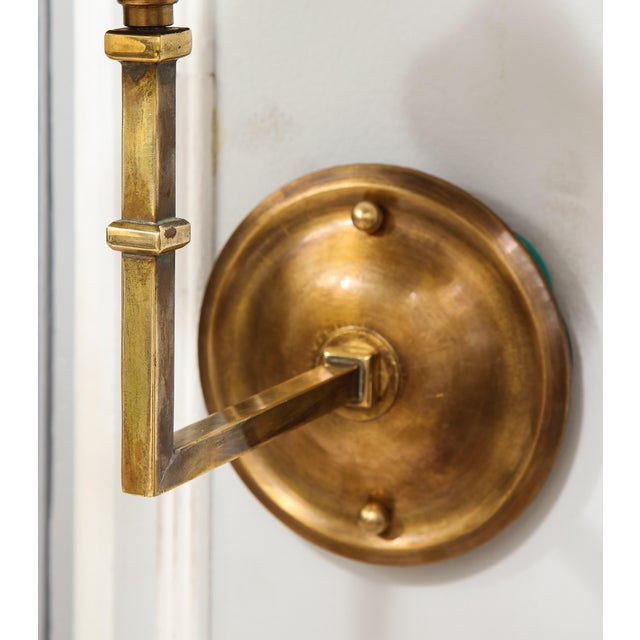 Not Yet Made - Made To Order Bespoke Patinated Brass Sconces - a Pair For Sale - Image 5 of 12