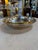 Italian Glass and Silver-Plate Serving Bowl With Brass Rim, 1970s For Sale In Los Angeles - Image 6 of 9