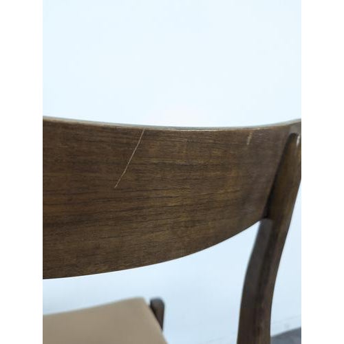 Vinatge Scandinavian Brown Chairs, Set of 5 For Sale - Image 10 of 11