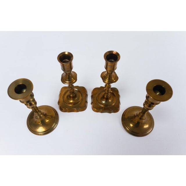 Traditional Vintage Danish Malm Candleholders, 1950s, Set of 4 For Sale - Image 3 of 18