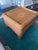 Mid-Century Modern Vintage 1960s Handcrafted Wicker Coffee Table & Ottoman With Bun Feet For Sale - Image 3 of 5