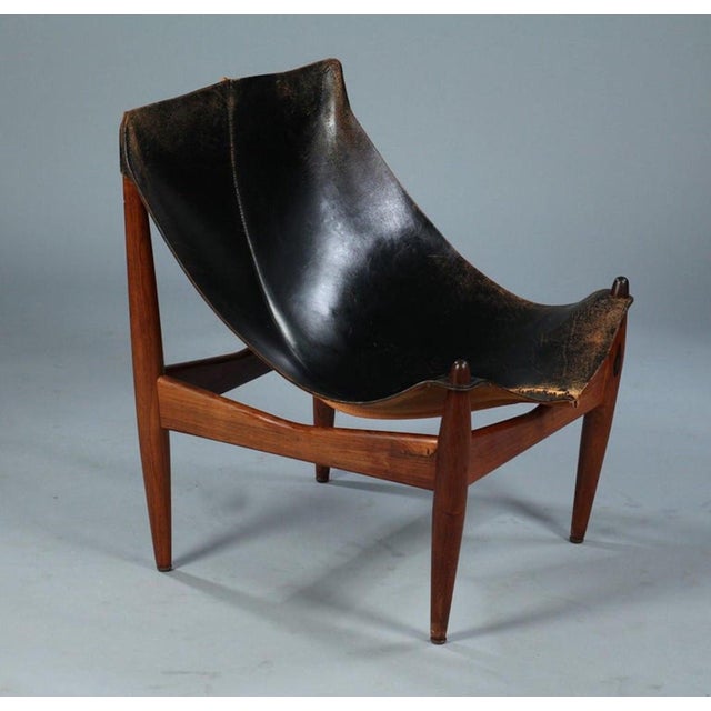 Set of Armchair and Footstool 272 by Illum Wikkelsø for C.F. Christiansen, Sweden, 1960s For Sale - Image 14 of 15