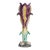 1900s Art Nouveau Majolica Iris French Vase For Sale