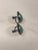 1940s Turquoise and Sterling Cabochon Earrings For Sale - Image 10 of 10