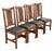Stickley Mission Oak Arts & Crafts Spindle Back Dining Chairs | Set of Four For Sale