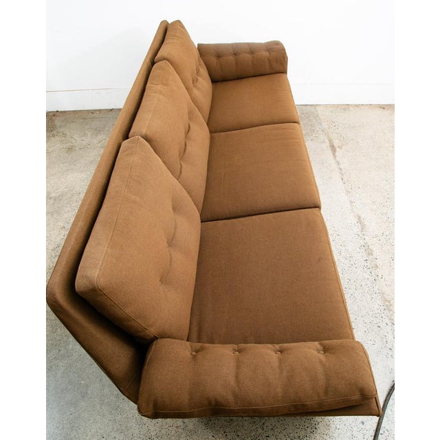 Mid-Century Modern Mid Century Danish Modern Sofa Teak Ryesburg Mobler Brown Tufted Vintage 3 Seat For Sale - Image 3 of 12