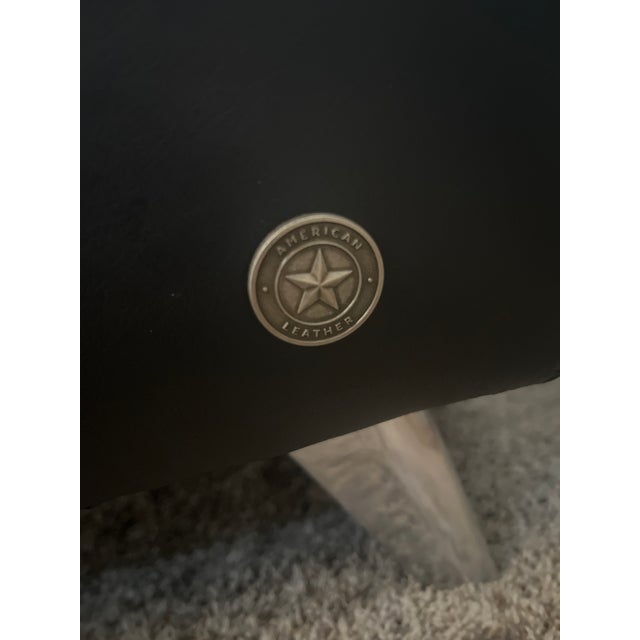 Mid-Century Modern Fiftyish Wingback Leather Sofa by Vladimir Kagan for American Leather For Sale - Image 3 of 3