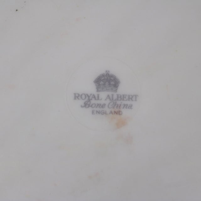 1950's Royal Albert "Rosetime" Chintz Dessert/Salad Plates - Set of 4 For Sale - Image 9 of 10