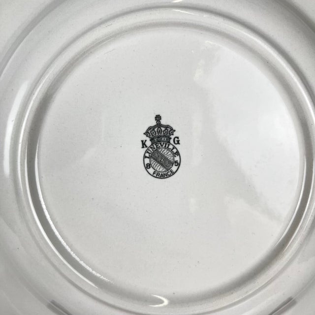 1980s Vintage Réverbère Soup Plates from KG Lunéville, 1980s, Set of 6 For Sale - Image 5 of 8