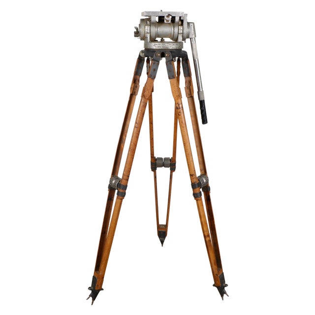 Industrial Motion Picture Tripod Chairish