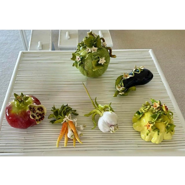Yellow Katherine Houston Porcelain Vegetable and Fruit Collection For Sale - Image 8 of 8