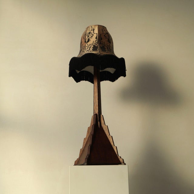 Dutch Art Deco Amsterdam School Table Lamp, 1920s For Sale - Image 11 of 15