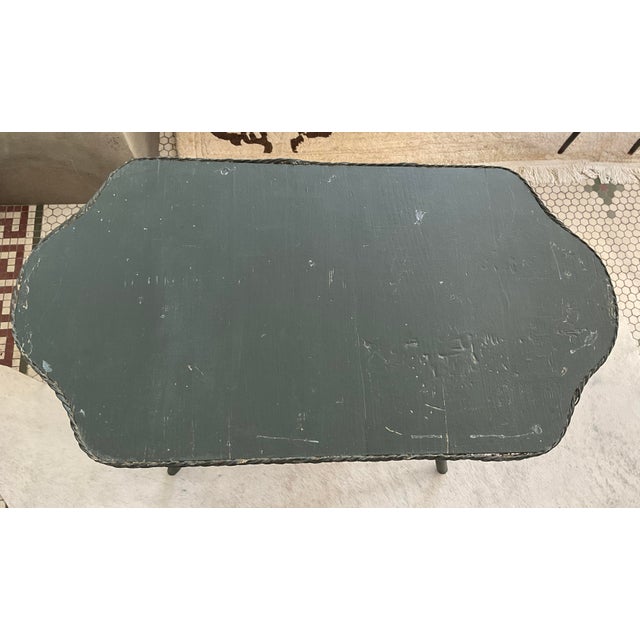 Antique Paper Weave Table, 1930's For Sale - Image 13 of 18