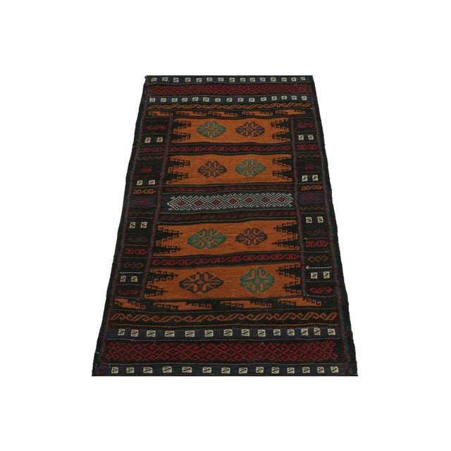 Traditional Vintage Afghan Kilim With Polychromatic Geometric Patterns, From Rug & Kilim For Sale - Image 3 of 7