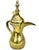 Moroccan Mid 20th Century Handmade & Detailed Moorish Brass Coffee Pot Accent For Sale - Image 3 of 10