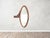 Vintage Wooden Oval Mirror with Drawer, Italy For Sale - Image 9 of 10