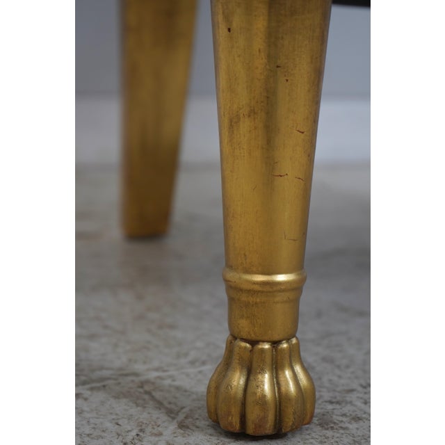 Pair of Neoclassical Gilt Gold Dolphin Open Armchairs For Sale - Image 9 of 18