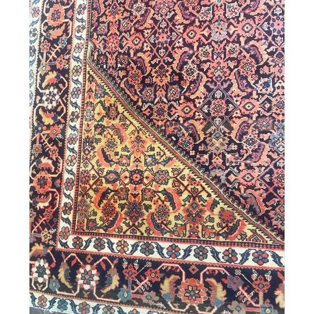 Textile Antique Persian Feraghan Rug For Sale - Image 7 of 9