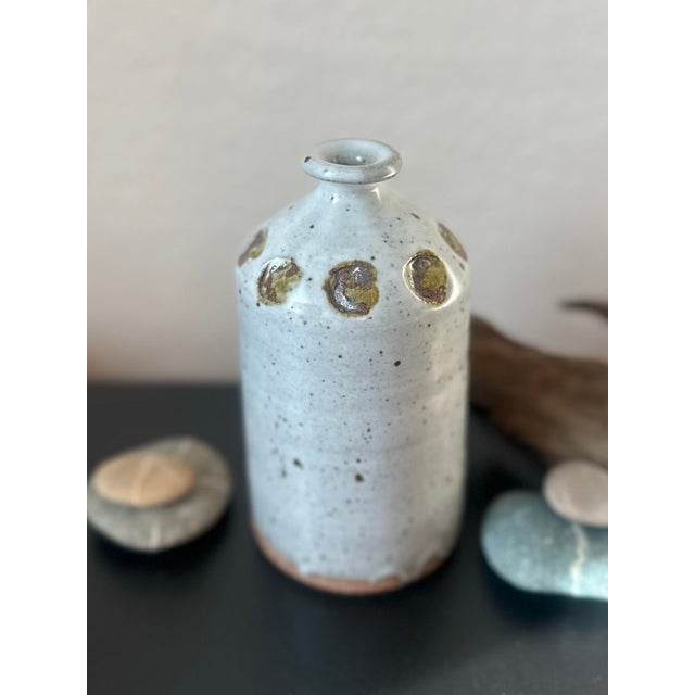 1970s Vintage Studio Pottery Bud Vase For Sale - Image 5 of 7