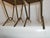 Wood Vintage Brass Stools, Italy, 1950s, Set of 2 For Sale - Image 7 of 12