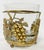 Hollywood Regency Vintage Cut Glass Champagne Chiller With Brass Grape Motif Base For Sale - Image 3 of 10