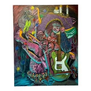 Large Contemporary Surreal Feminine Grotesque Oil Painting by Lindsey Kircher For Sale