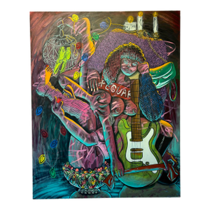 Large Contemporary Surreal Feminine Grotesque Oil Painting by Lindsey Kircher