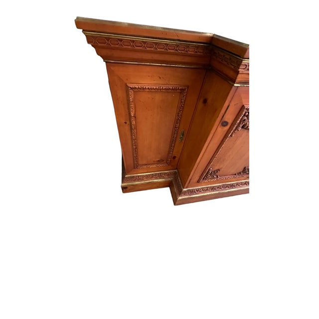 Italian 1980s Carved Italian Style Credenza by Baker Furniture For Sale - Image 3 of 6