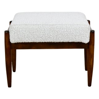 Cream Bouclé Ottoman from Edmund Homa, 1970s For Sale