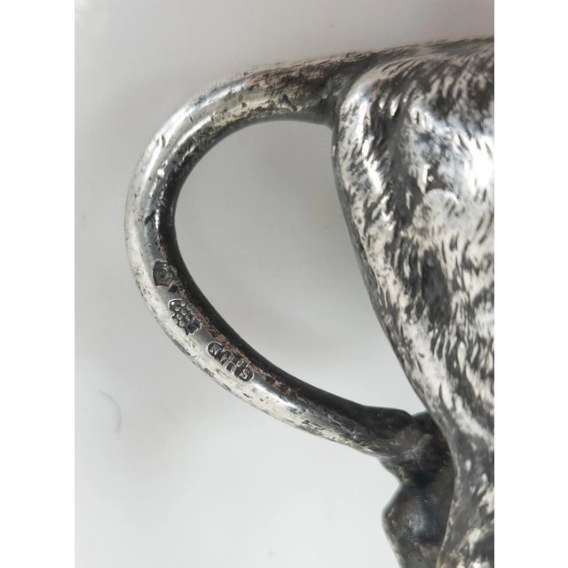 Late 19th Century German .800 Hanau Silver Cow Form Creamer by Neresheimer For Sale - Image 10 of 13