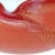 Murano Vintage Murano Barbini Orange White Gold Flecks Italian Art Glass Midcentury Bowl Ashtray Dish For Sale - Image 4 of 9