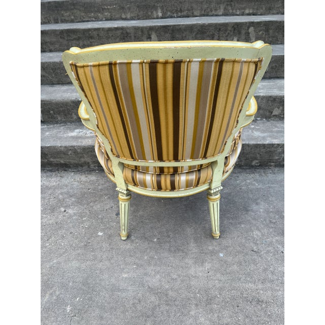 Hibriten Vintage Hibriten French Style Bergere Chair For Sale - Image 4 of 13