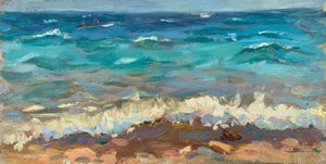 Original Seascape Oil Painting, Ukrainian Artist, 1962