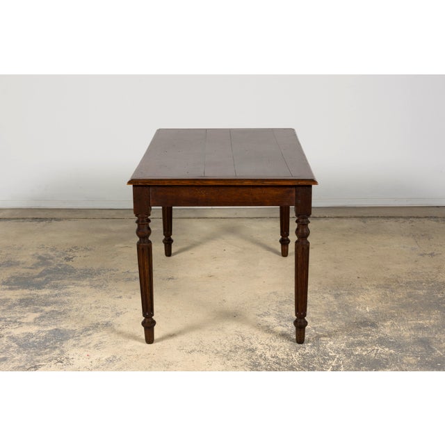 Late 19th Century French Louis XVI Style Oak Writing Table For Sale - Image 15 of 17