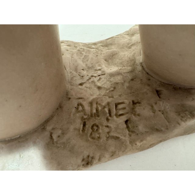 1960s Larry Mohr Painted Plaster Female Torso Sculpture Signed From Artist Estate For Sale - Image 5 of 7