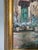 Vintage Italian Riviera Oil Painting, Mediterranean Seascape, Gold Frame, 36x48 For Sale - Image 11 of 11