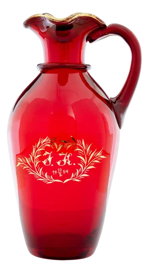 Mid 20th Century Gilt Art Glass Jug by Monica Bratt, 1954