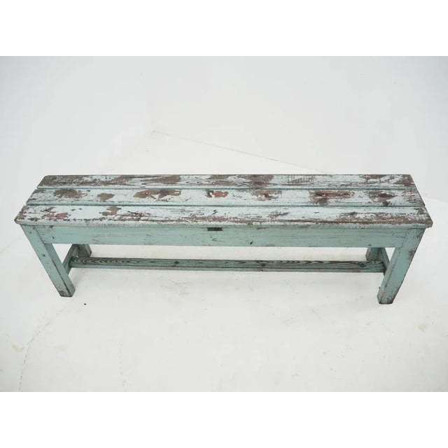 Vintage Industrial Bench, 1930s For Sale - Image 6 of 12