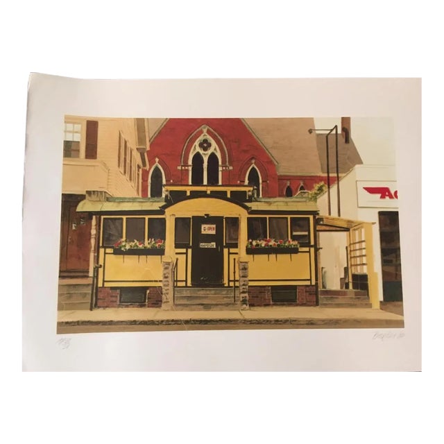 1980 "Casey's Diner" Street Scene Artist's Proof Lithograph by John Baeder For Sale