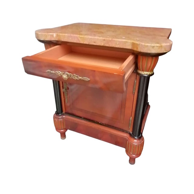 1950s Vintage Wooden Bedside Tables, 1950s, Set of 2 For Sale - Image 5 of 13