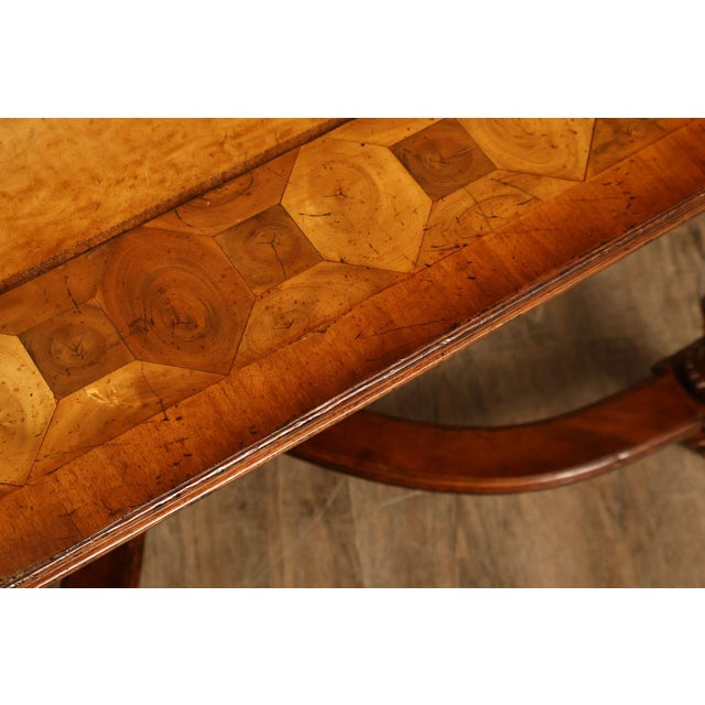 Jonathan Charles Square Top Oyster Coffee Table With Slides For Sale - Image 10 of 18