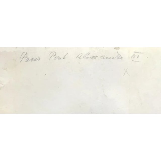 Paper Pierre Desesuis, Alexander IIA Bridge, Paris, 1981, Watercolor & Gouache on Paper For Sale - Image 7 of 9