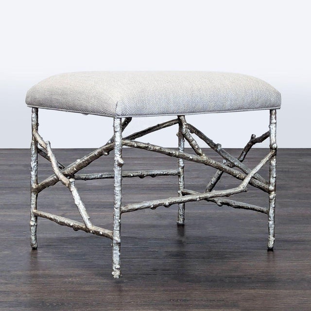 Transitional John-Richard Twig Footstool For Sale - Image 3 of 8