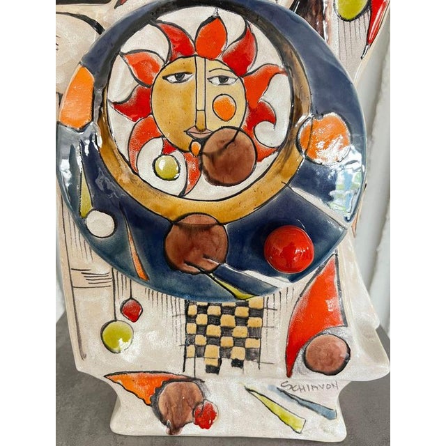 Large Sculptural Ceramic Vase from Schiavon For Sale - Image 3 of 11