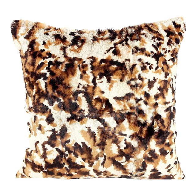 Vintage Real Fur Cowhide Pillow For Sale