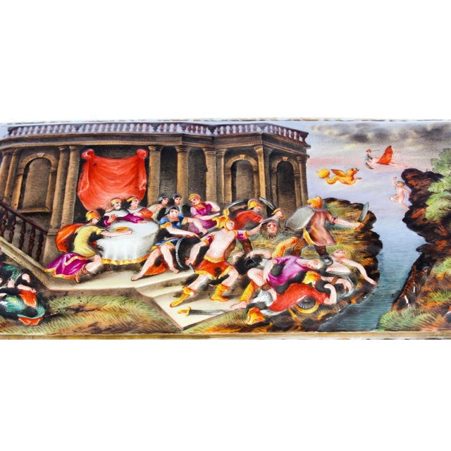19th Century Italian Capodimonte Porcelain Table Casket For Sale - Image 6 of 18
