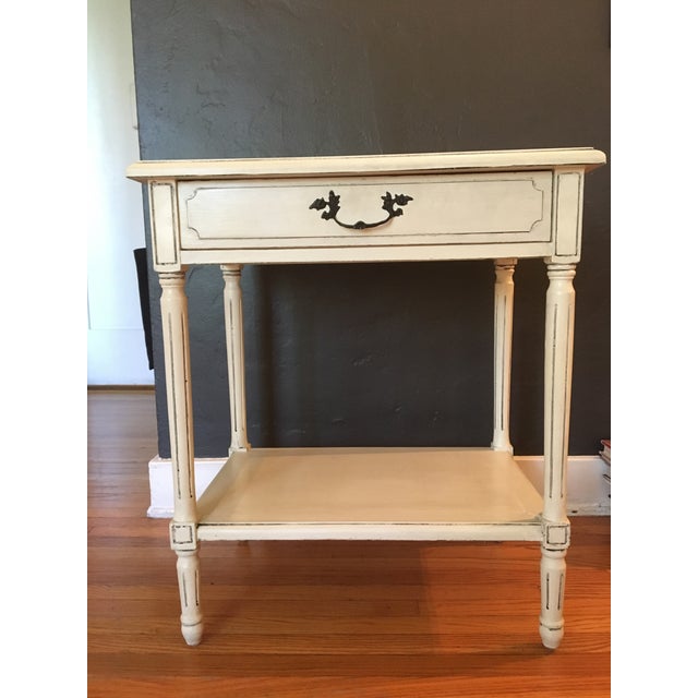 Vintage French White Washed Entry Table Chairish