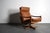 Fantastic vintage teak lounge chair. Reclining frame with swivel base manufactured after Lied Mobler in Norway. Original...
