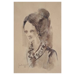 Woman's Face, 1968, Work on Paper For Sale